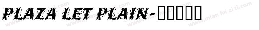 Plaza LET Plain字体转换
